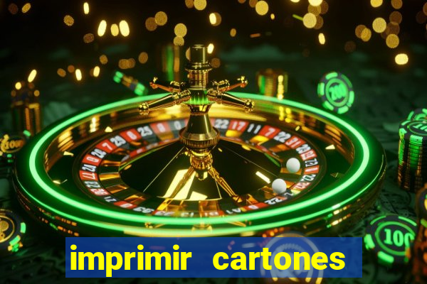 imprimir cartones de bingo